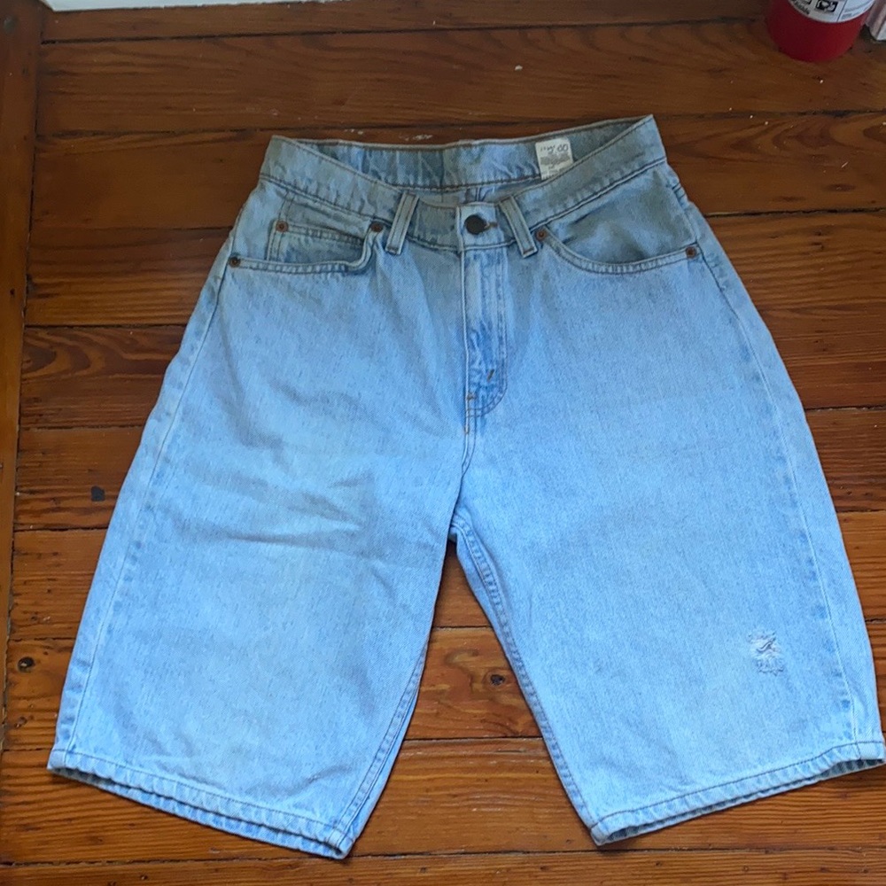 vintage levi’s long jean short orange tag